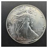 1987 American Silver Eagle 1oz fine silver dollar