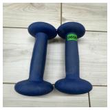Two 5lb Dumbbells, Rubber-coated.