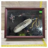 Shawdow Box w/ Native American Display Items
