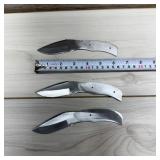Stainless Steel Knife Blanks (3); 6.5in Long; 3in