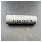 $2 nickel roll; V nickel tail and 1927 Buffalo fac