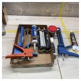 Caulk & Putty Lot; includes multiple caulk guns, v