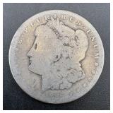 1889-O Morgan silver dollar