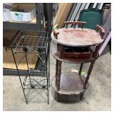 Two Plant Stands/racks. One Measures Approx. 29 In