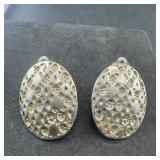 Taxco sterling silver earrings. Marked .925 Taxco.