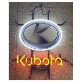 Kubota Farm Equipment Machine Garage 20"x16" Neon