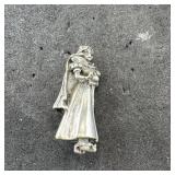 Sterling silver letter pendant. Marked .925. Weigh