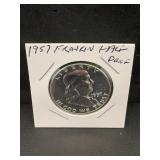 1957 Proof Franklin Silver Half Dollar