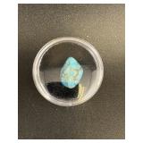 Cut And Polished Turquoise Stone With Case