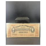 1915 Mexico 20 Pesos Note Rare