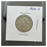 1928-s Standing Liberty Silver Quarter.