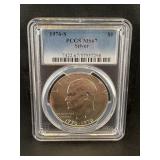1976-s Silver Ike Dollar Pcgs Ms67