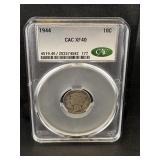 1944 Mercury Dime Cac Xf40