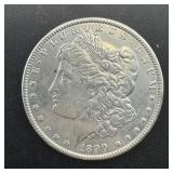 1890 Morgan Silver Dollar.