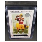 Aaron Rodgers Topps 50th Anniversary Football Card