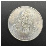 1978 Mexico Cien Pesos Silver Coin.