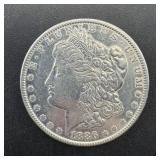 1886 Morgan Silver Dollar.