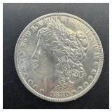 1880-o Morgan Silver Dollar.