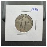 1926 Standing Liberty Silver Quarter.