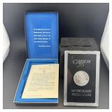 1884-cc Gsa Morgan Silver Dollar, With Box And Pap