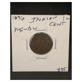 1896 Indian Head Cent Semi Key Date