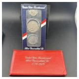 1976 Bicentennial 3-coin Set: Eisenhower Dollar, K