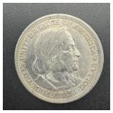 1893 Columbian Exposition Silver Half Dollar Comme