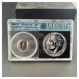 2003-p Roosevelt Dime Waffle-cancelled, Bu, With A