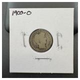 1900-o Barber Silver Dime