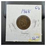 1868 Indian Head Cent