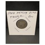 1944 Mercury Dime Toner Bu