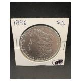 1896 Morgan Silver Dollar Bu