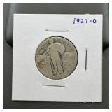 1927-d Standing Liberty Silver Quarter.
