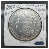 1882-s Morgan Silver Dollar