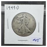 1944-D Walking Liberty Half Dollar - 90% Silver
