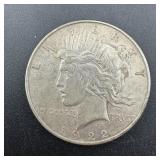 1922 Peace Silver Dollar - Sharp Coin!
