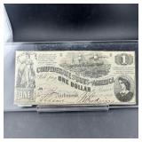 Rare 1862 $1 Confederate States of America Richmon