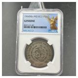 1964Mo Mexico Peso NGC Genuine