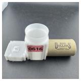 $20 Morgan Silver Dollar Roll, S tail and 1893 fac