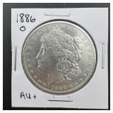 1886-O Morgan Silver Dollar, Higher Grade