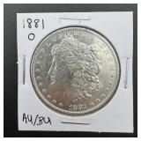 1881-O Morgan Silver Dollar, Higher Grade