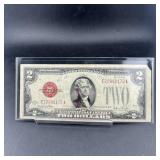 1928-G $2 United States Note, red seal