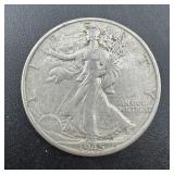 1945-D Walking Liberty Silver Half Dollar