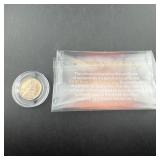 1943 Lincoln Wheat Cent, 22-karat rose gold plated