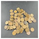 100 Unsearched Wheat Cent Pennies