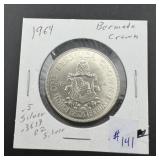 1964 Bermuda Crown - 50% Silver - beautiful coin!