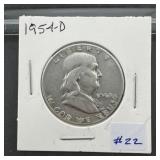 1954-D Franklin Half Dollar - 90% Silver