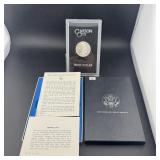 1882-CC GSA Hoard Morgan Silver Dollar, with box a