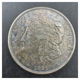 1921-D Morgan Silver Dollar - Sharp Coin!