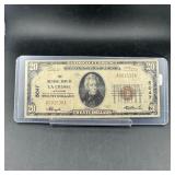 1929 $20 National Bank of La Crosse, Wisconsin Nat
